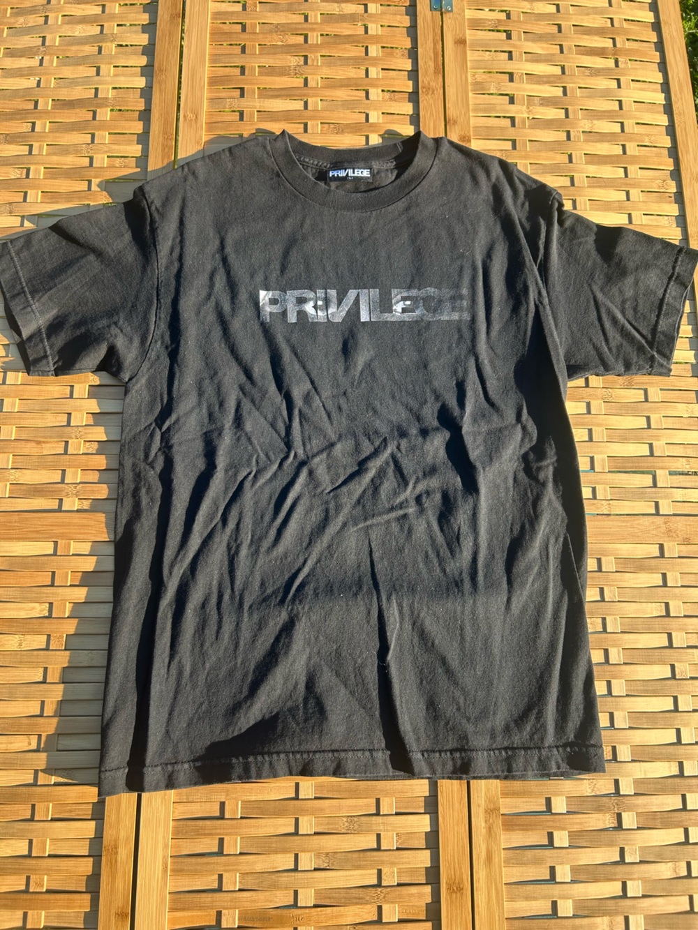 🐾2/$8- Privileged Men's Black Short Sleeve Tee
